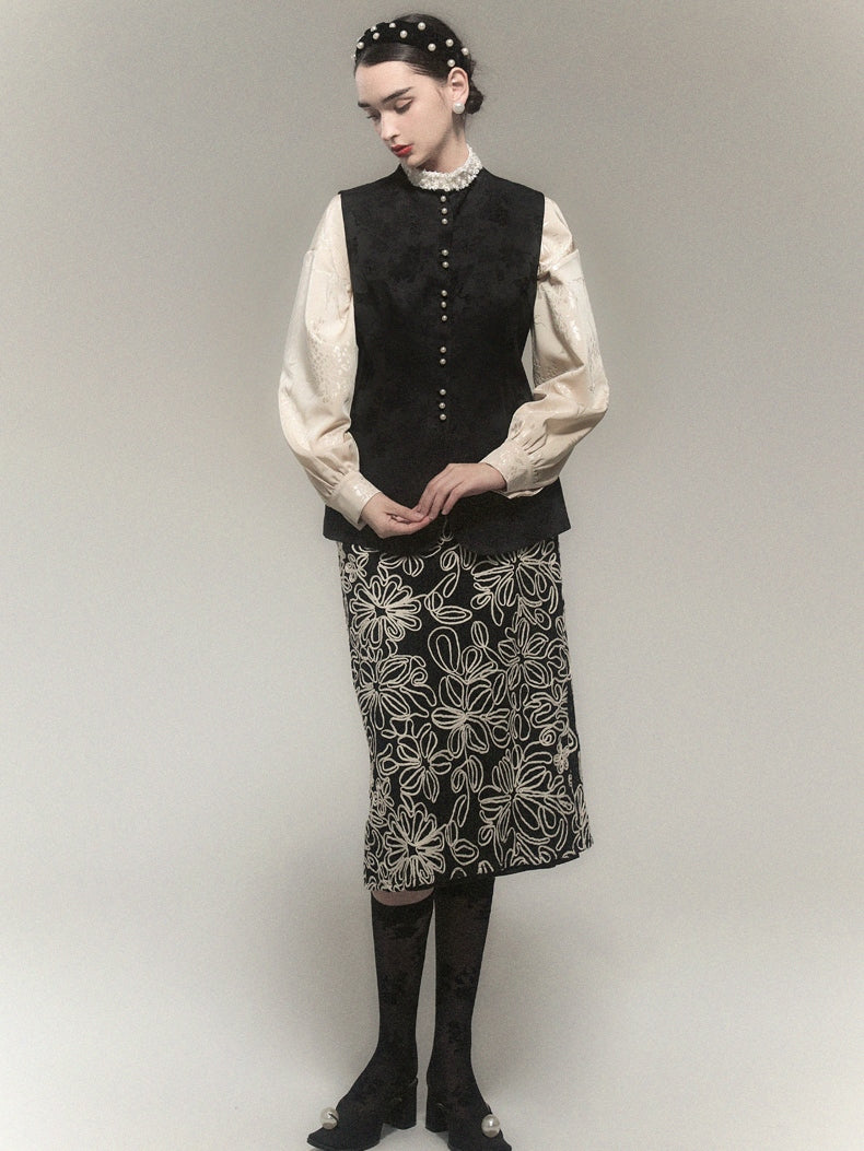 Retro Jacquard Vest