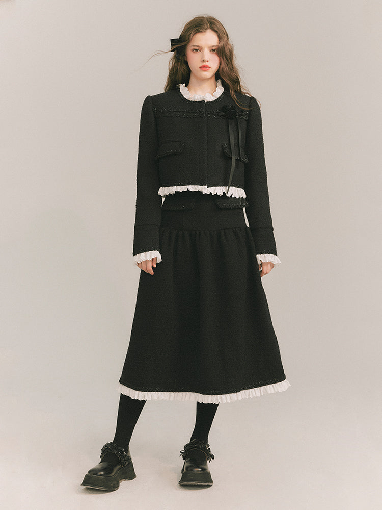 Wool Small Fragrant Jacket &amp; Skirt