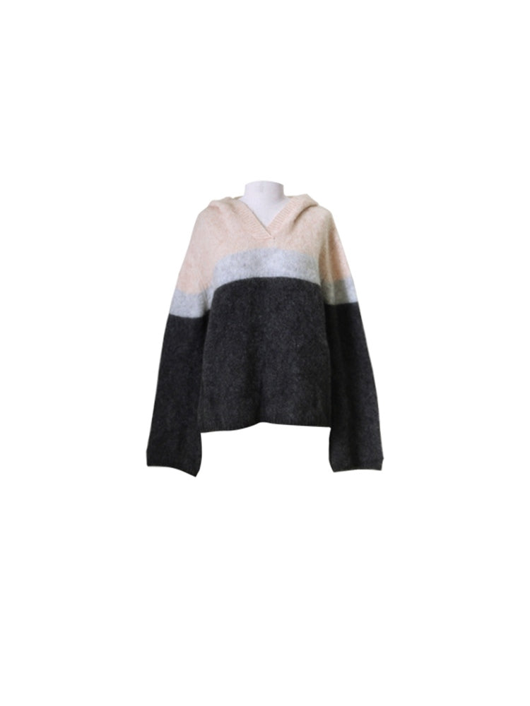 Mohair Colorblock Sweater