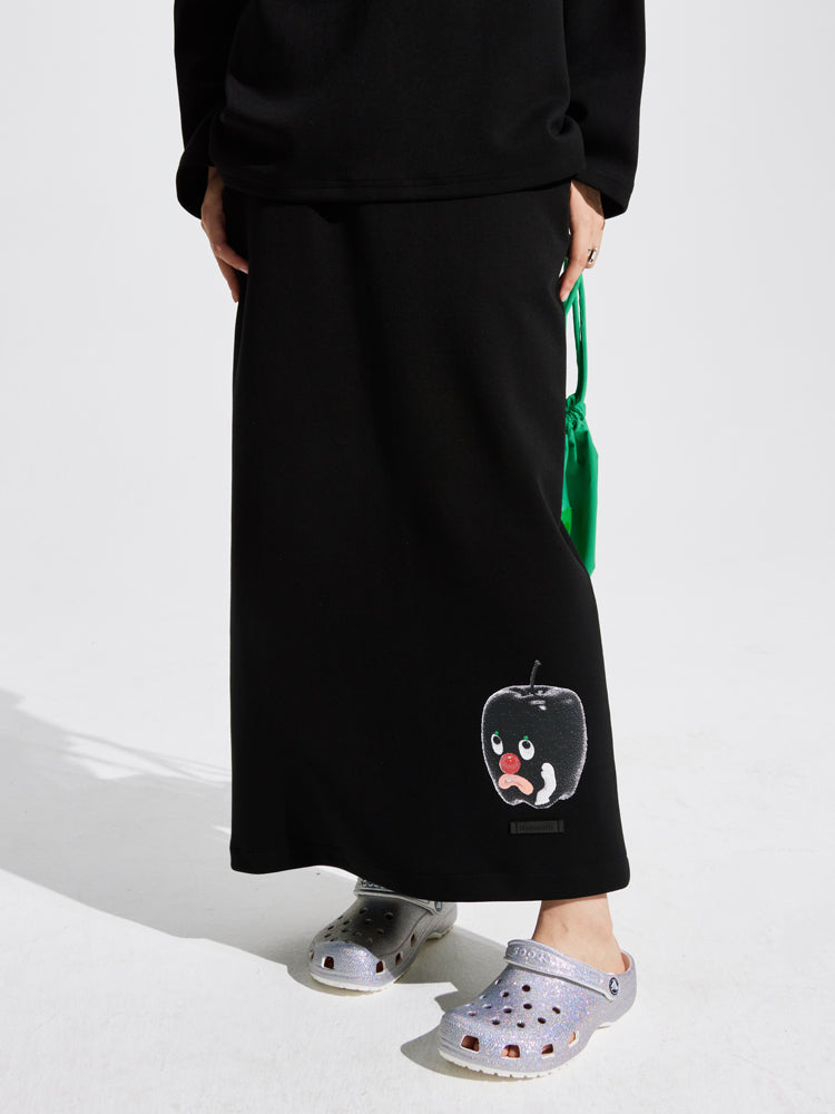 Unique Nichi Conspicuous Monotone Pullover&amp;Skirt