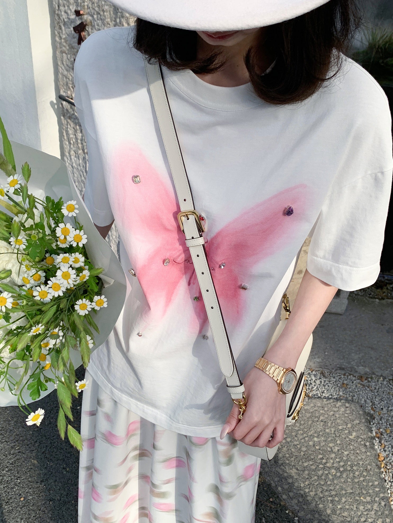 Butterfly Print Loose T-shirt