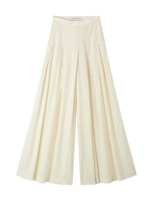 IRREGULAR LOOSE PLEATED CULOTTES