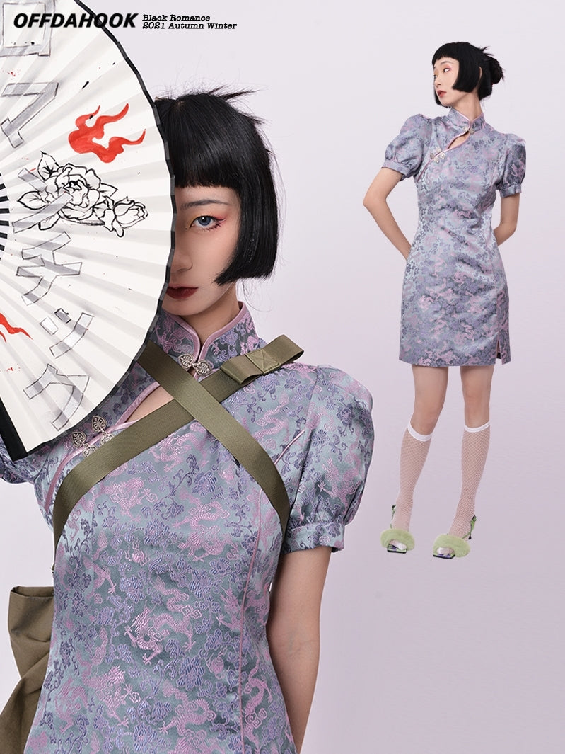 Cheongsam Cosplay Stickerei ein Stück