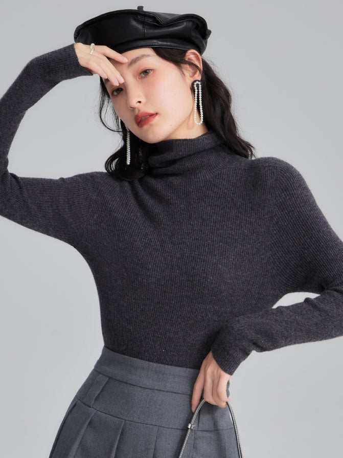 Pure Wool Turtleneck Sweater