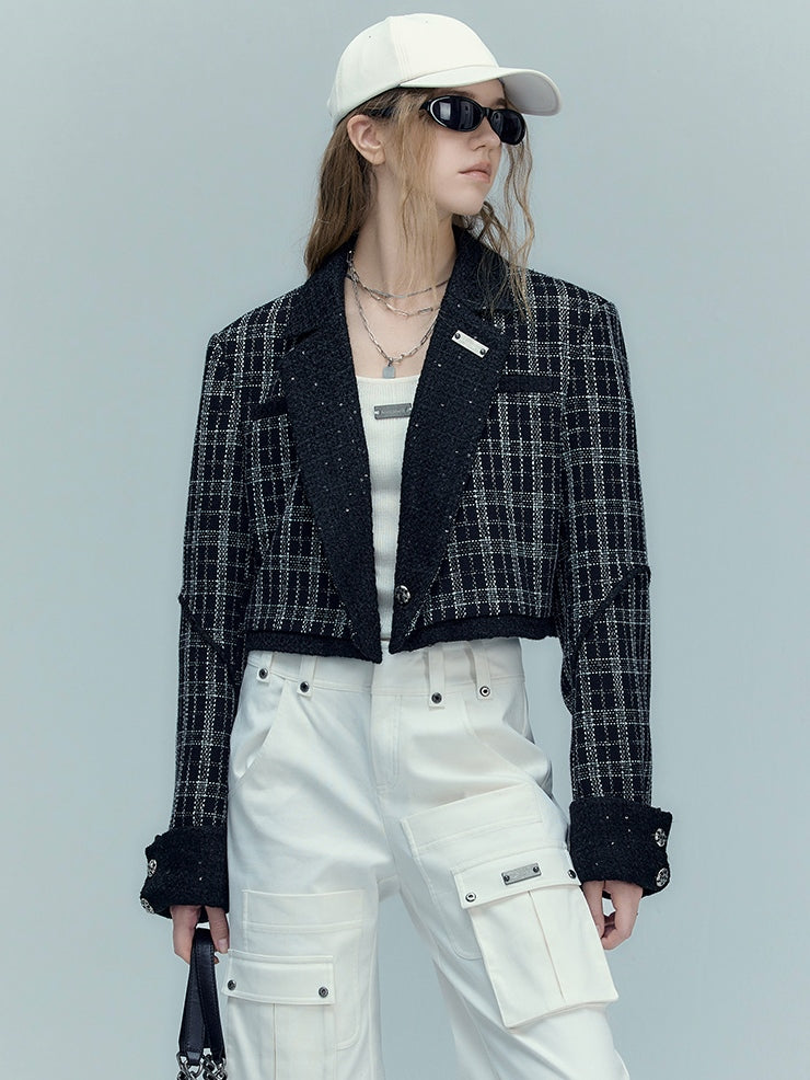 Classic Check Short Jacket ＆ Skirt