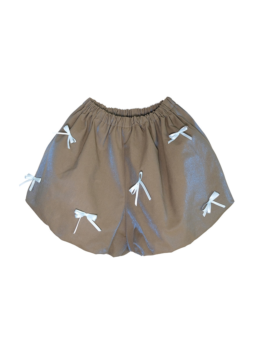 Balloon Ribbon Short Cute Pants