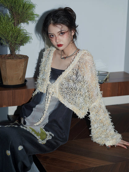 Special YARN LOOSE CARDIGAN JACKET