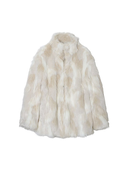 Mid-length Loose Fur Coat