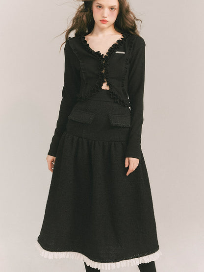 Wool Small Fragrant Jacket &amp; Skirt