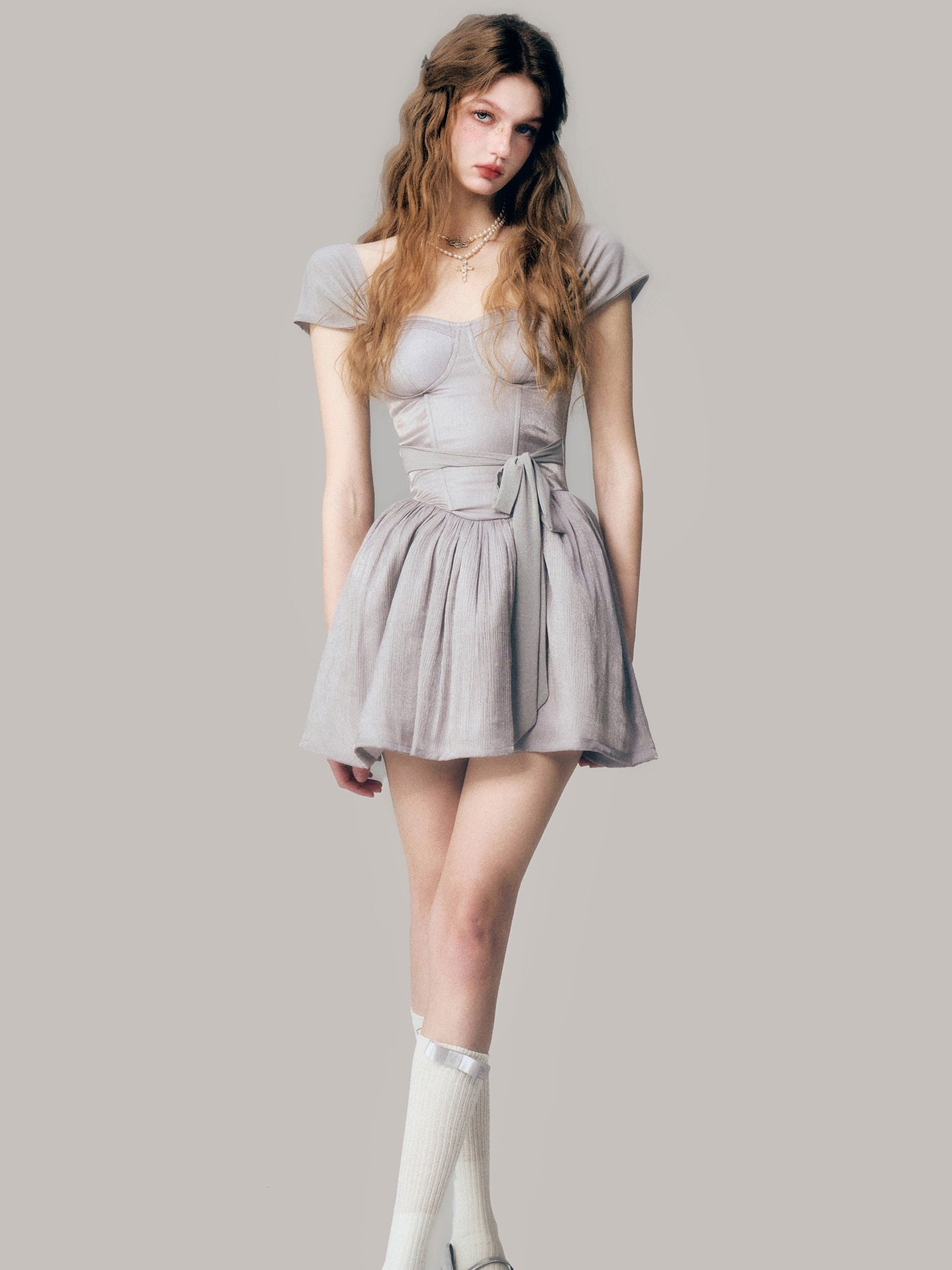 Ballet Style French Sleeve Tutu Dress