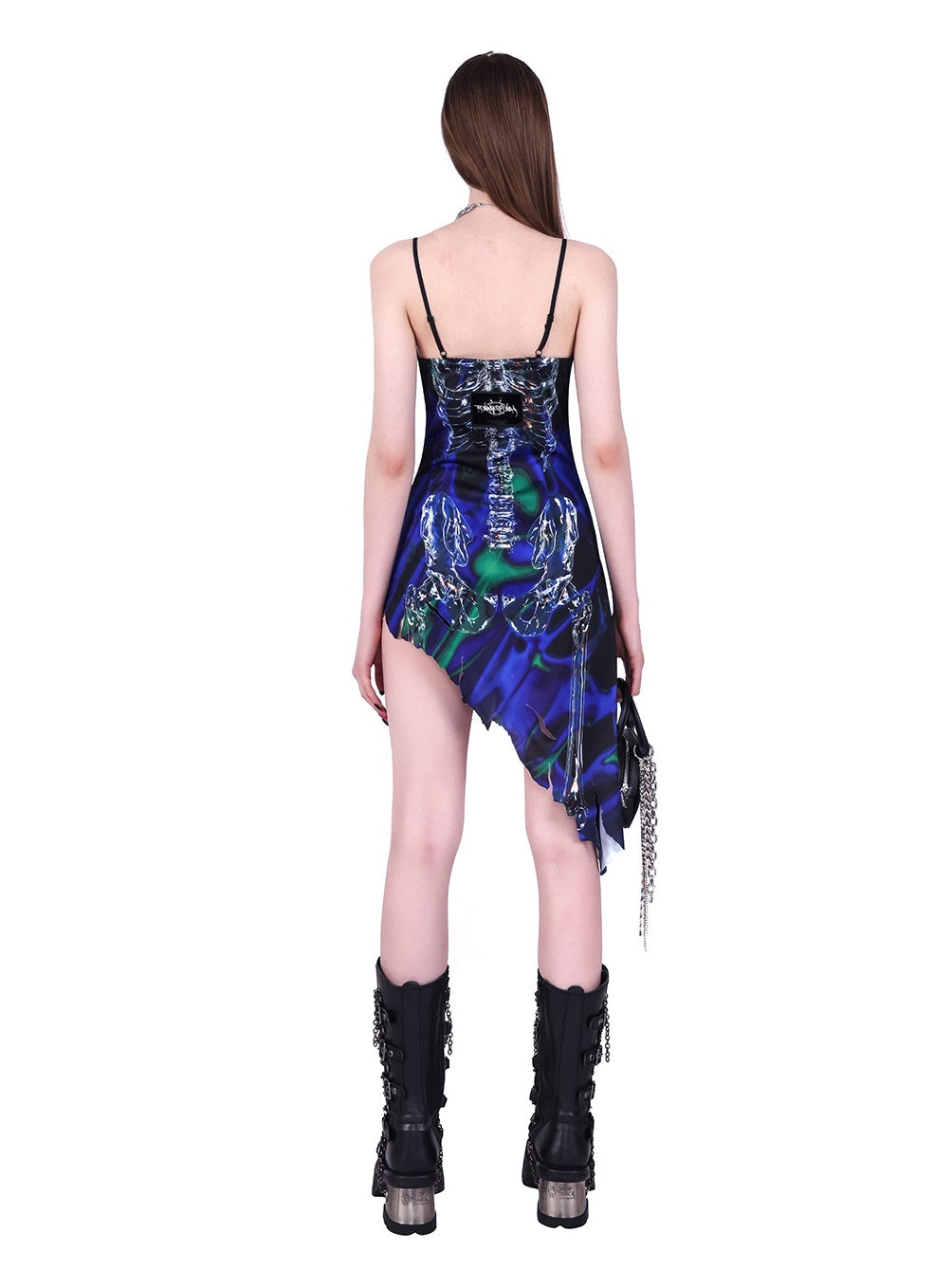 IRREGULARLY CUT Y2k Digital Camisole ONE-PIECE