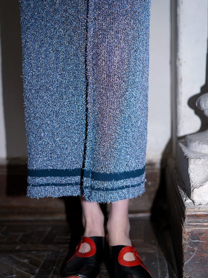 Long Strait Knit Skirt