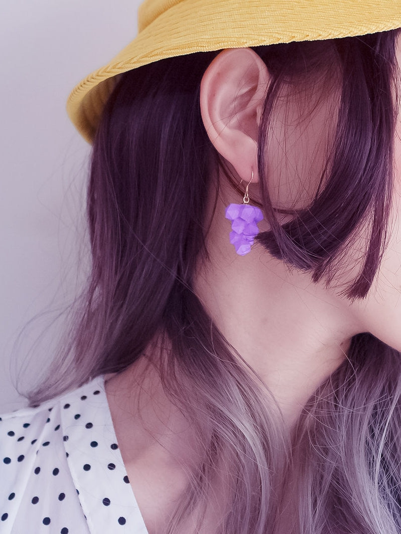 Candy Color Grape Earrings