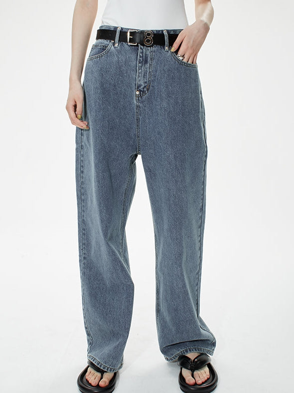 Hohe Taille -Umriss Jeans