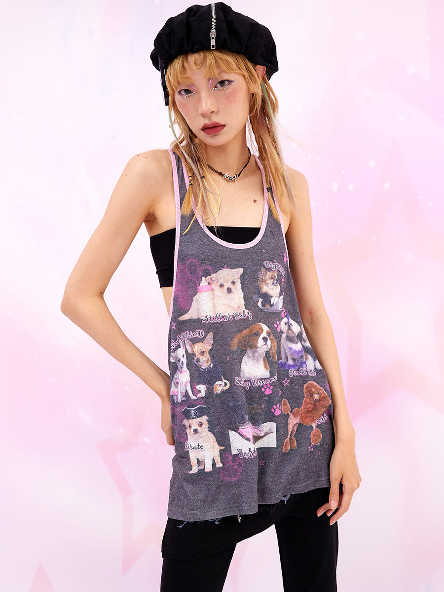 Loous Hunde Pop Sporty Tank-Top