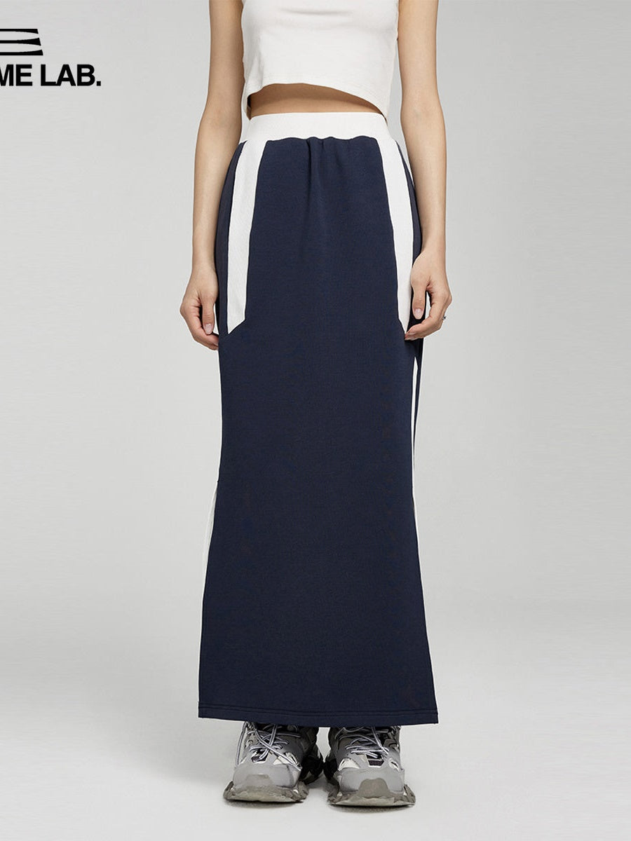 Colley Style High Waist Stitching Skirt