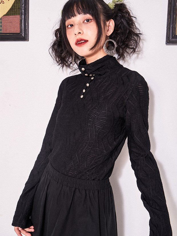 Half Button Turtleneck Bottoming Shirt