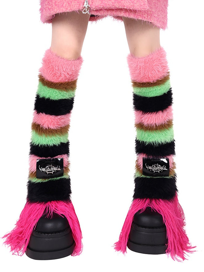 Impact Color Stripe Knitted Leg Cover