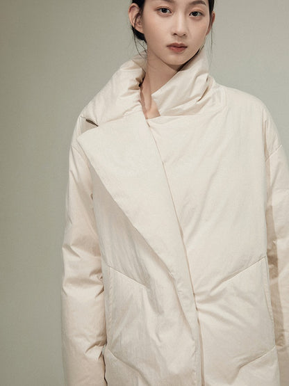 WHITE DUCK DOWN DOWN JACKET