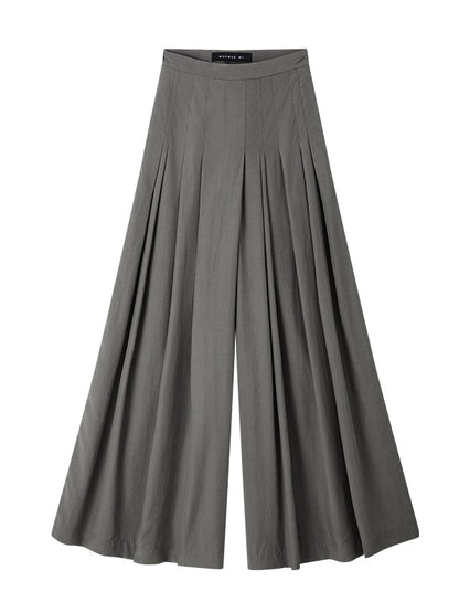 IRREGULAR LOOSE PLEATED CULOTTES