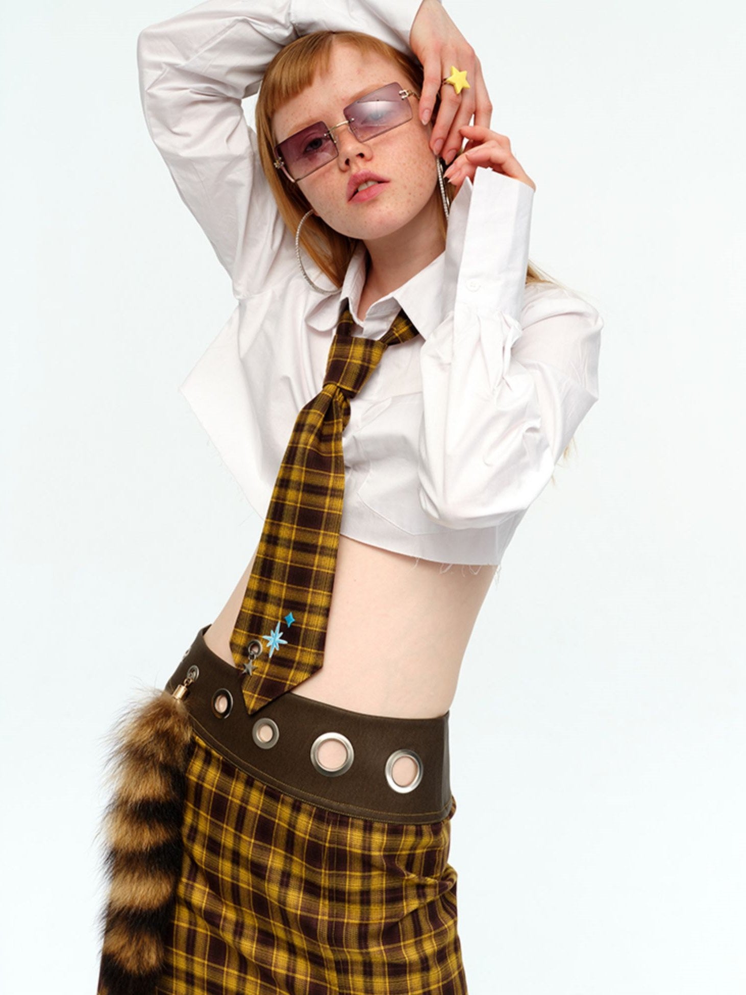 Plaid Skirt and Necktie