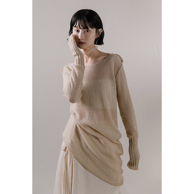 Solid Color Mid-length Loose Knitted – ARCANA ARCHIVE