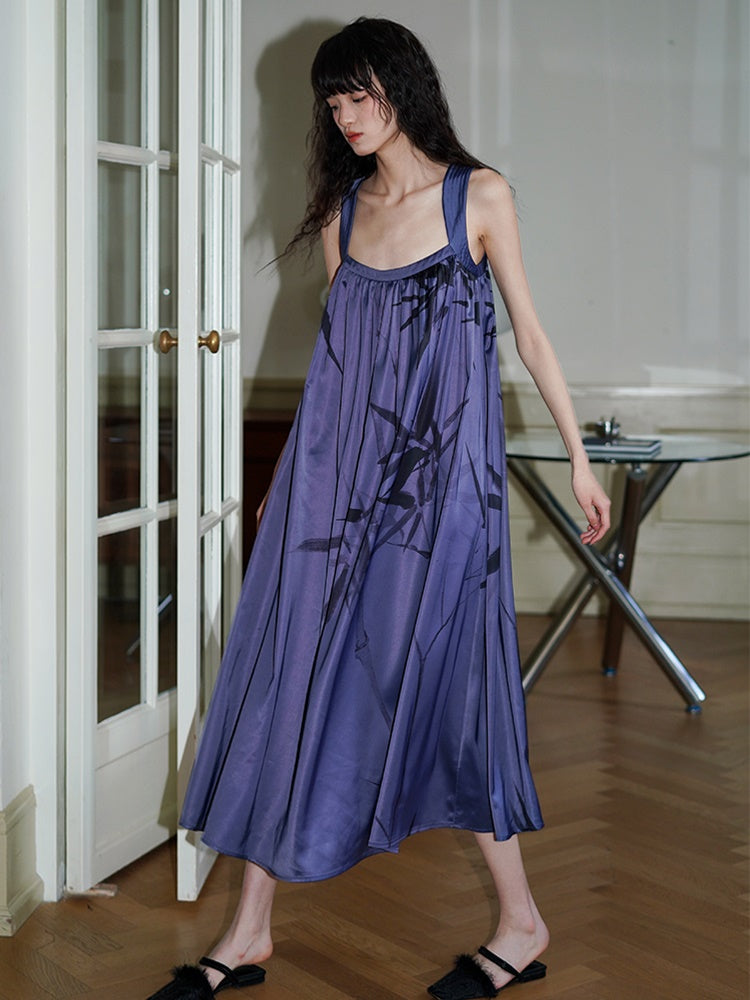 Drucken des chinesischen Style Long Slip Kleid