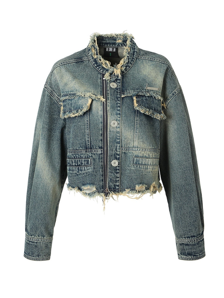 Lose kurze Jeansjacke