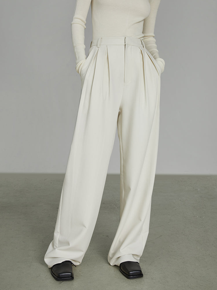 MATURE LOOSE WIDE-LEG LOOSE PANTS