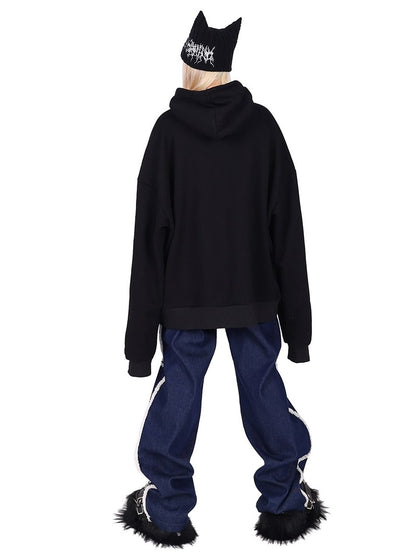 Graffiti Hooded Loose Street Sweat