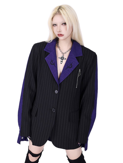 Stitching Three-dimensional Silhouette Loose Jacket