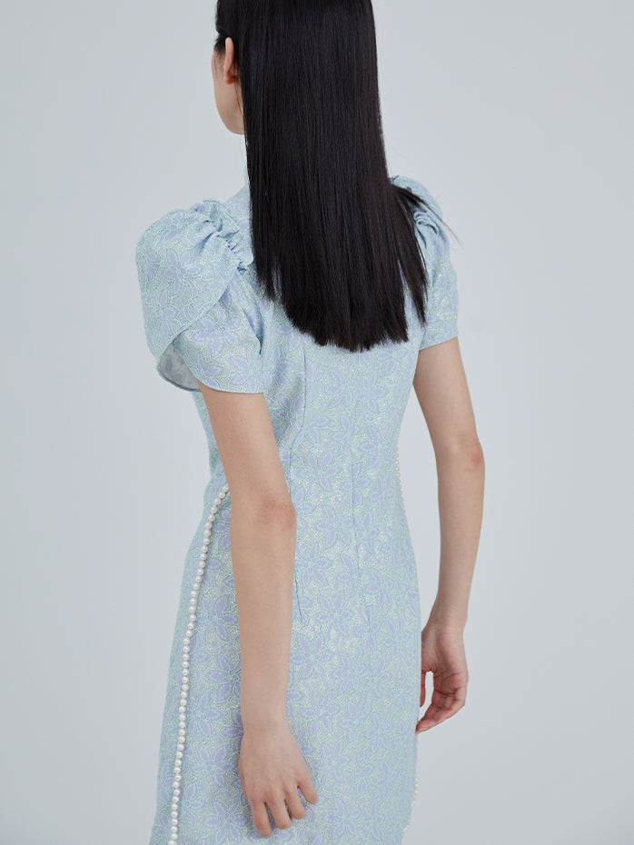 Jacquard New Chinese Pearl Dress