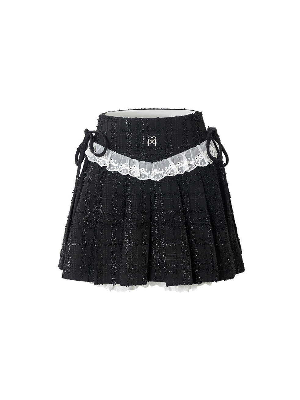 Double-breasted Small Fragrance Short-sleeved Top &amp; Pleated Skirt