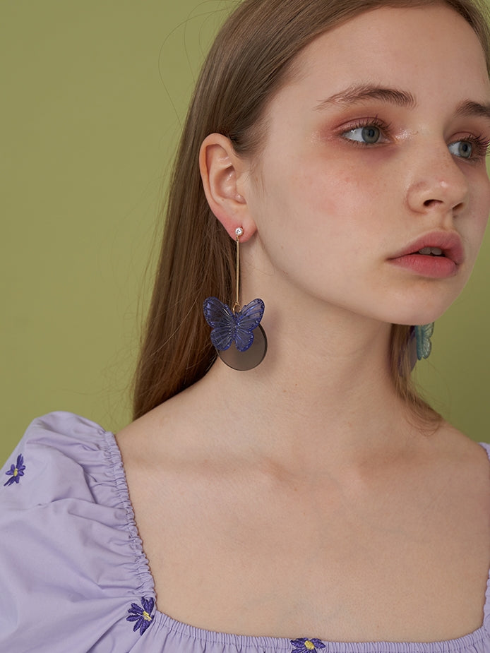 Transparent Butterfly Earrings