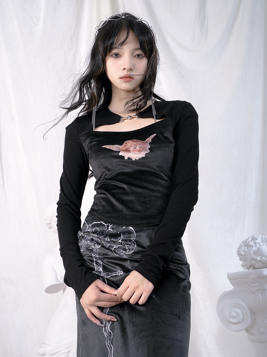 Angel Face Retro Front Cutcutsew