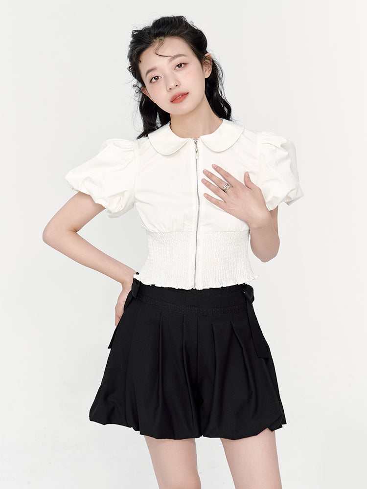 PLEATED BLOOMERS CULOTTES