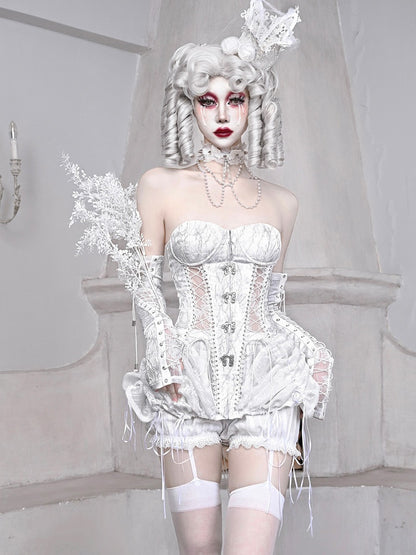 Gothic Fishbone Bandage Corset Set