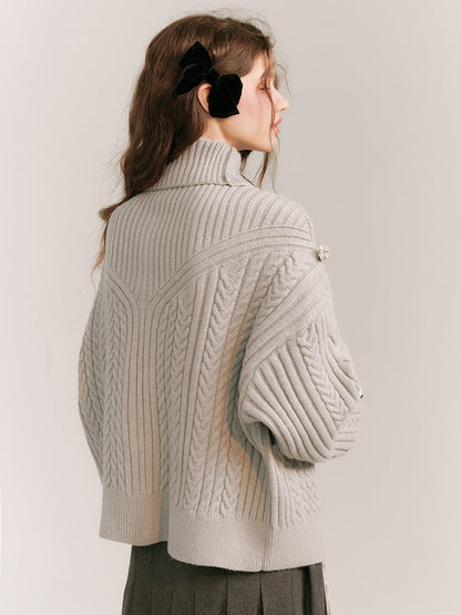 Knit Zip Cardigan