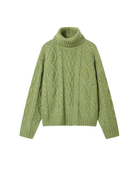 Turtleneck Cable Sweater