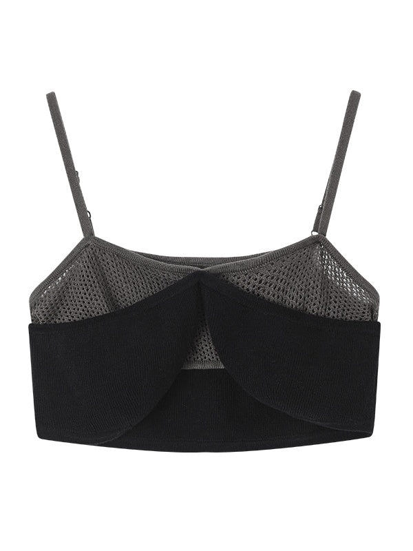 Layered Thin Shoulder Strap BRA TOP