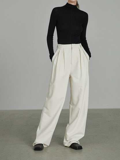 MATURE LOOSE WIDE-LEG LOOSE PANTS