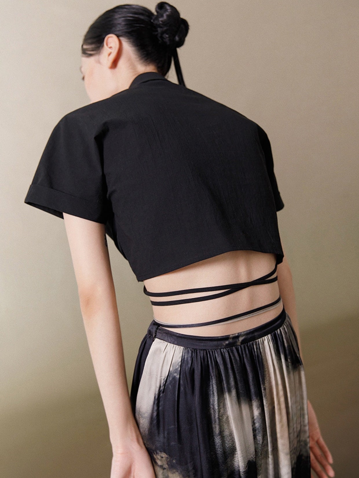 Drawstring Crop Top