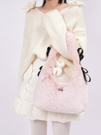 Y2K One-shoulder Fur Bag