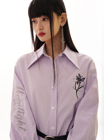 LANTERN SLEEVE THREE-DIMENSIONAL CUTTING SHIRT