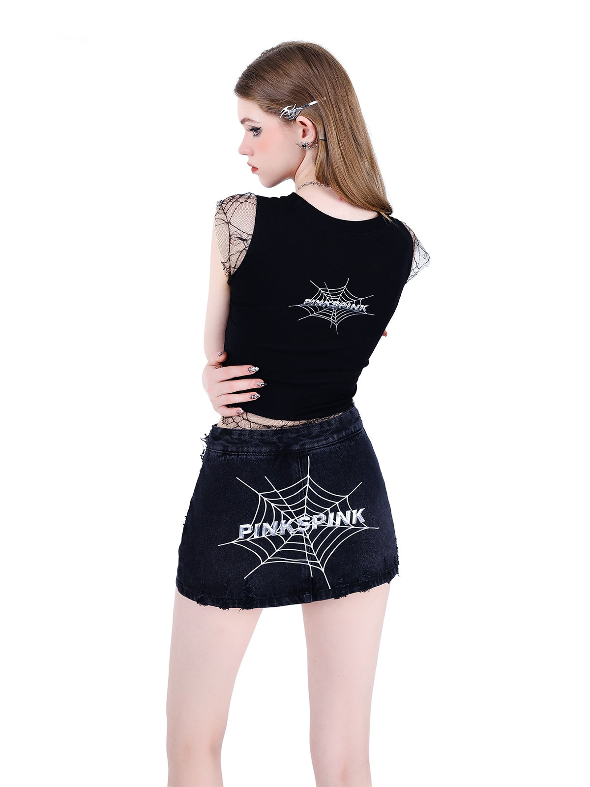 Spider Heavy Industry Sexy Y2K Skirt