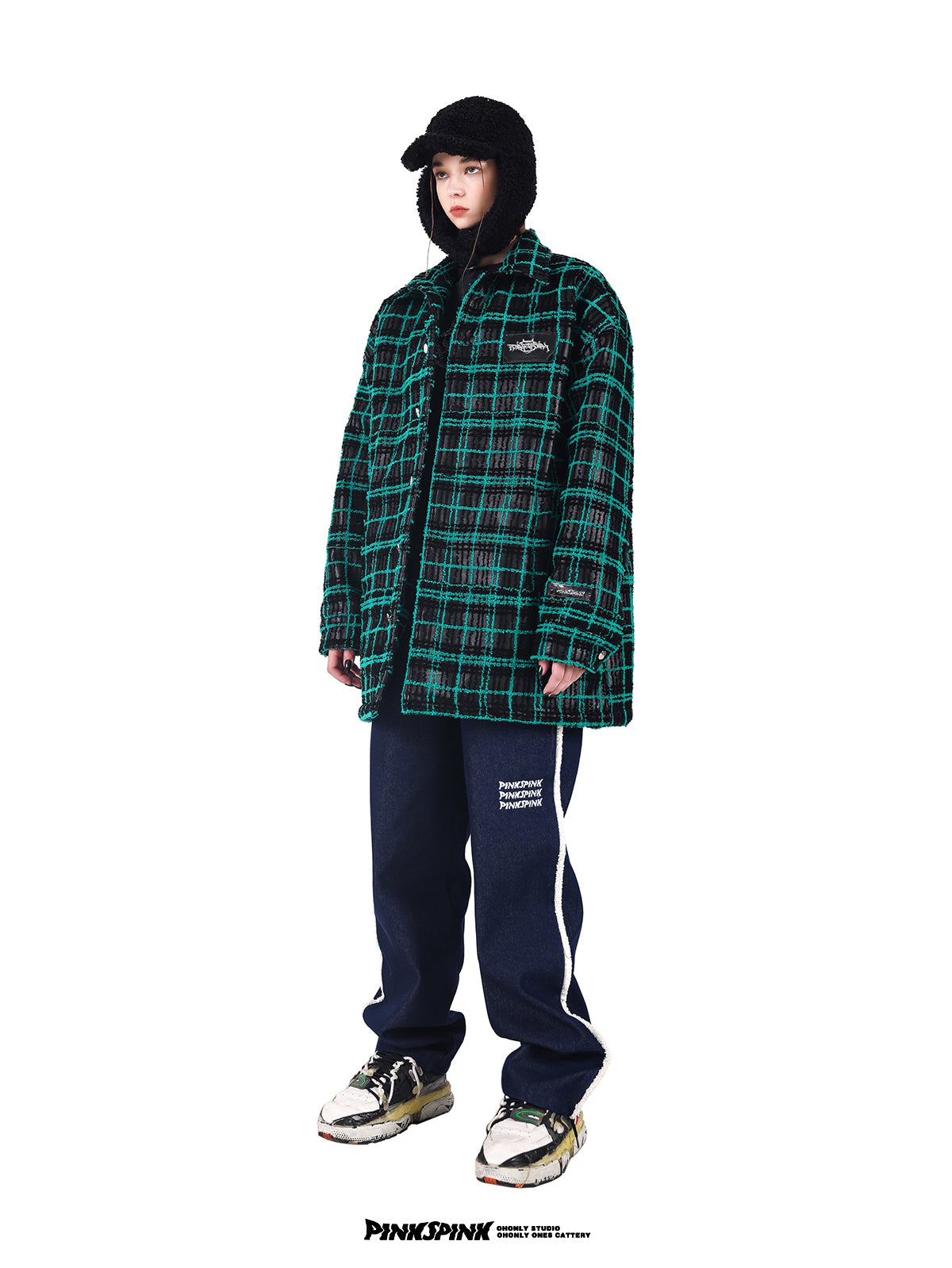 Over-size Plaid Casual Men&