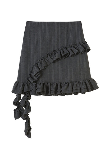 Ruffle A-Line Skirt