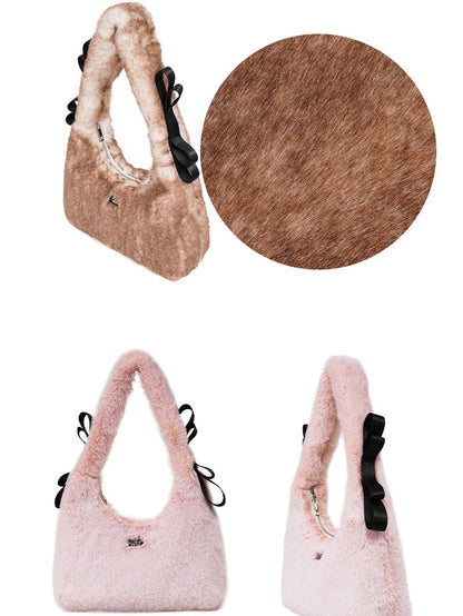 Y2K One-shoulder Fur Bag