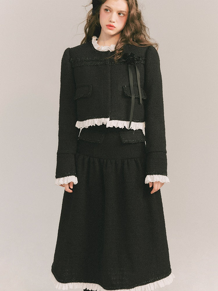 Wool Small Fragrant Jacket &amp; Skirt