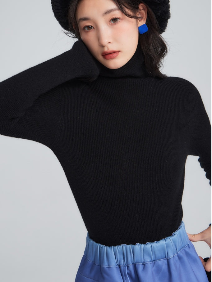 Pure Wool Turtleneck Sweater